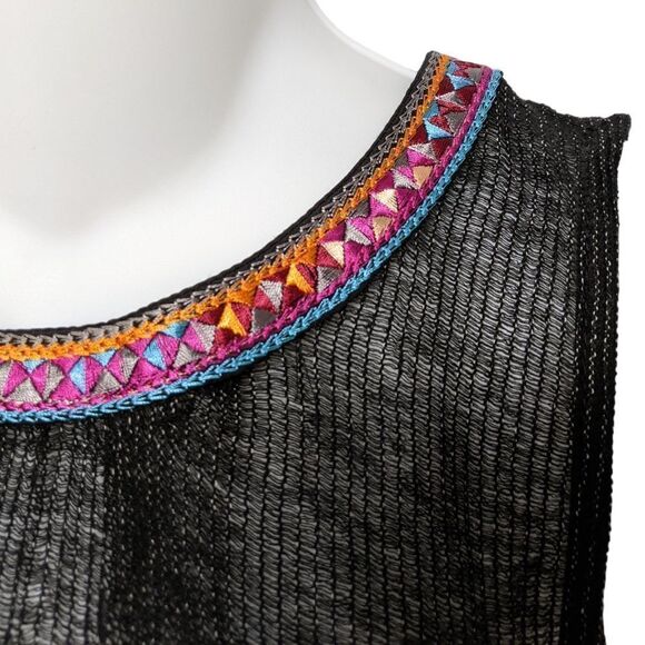 NWT Anthropologie ERI + ALI Merletta Embroidered Open Back Top S - Picture 4 of 10